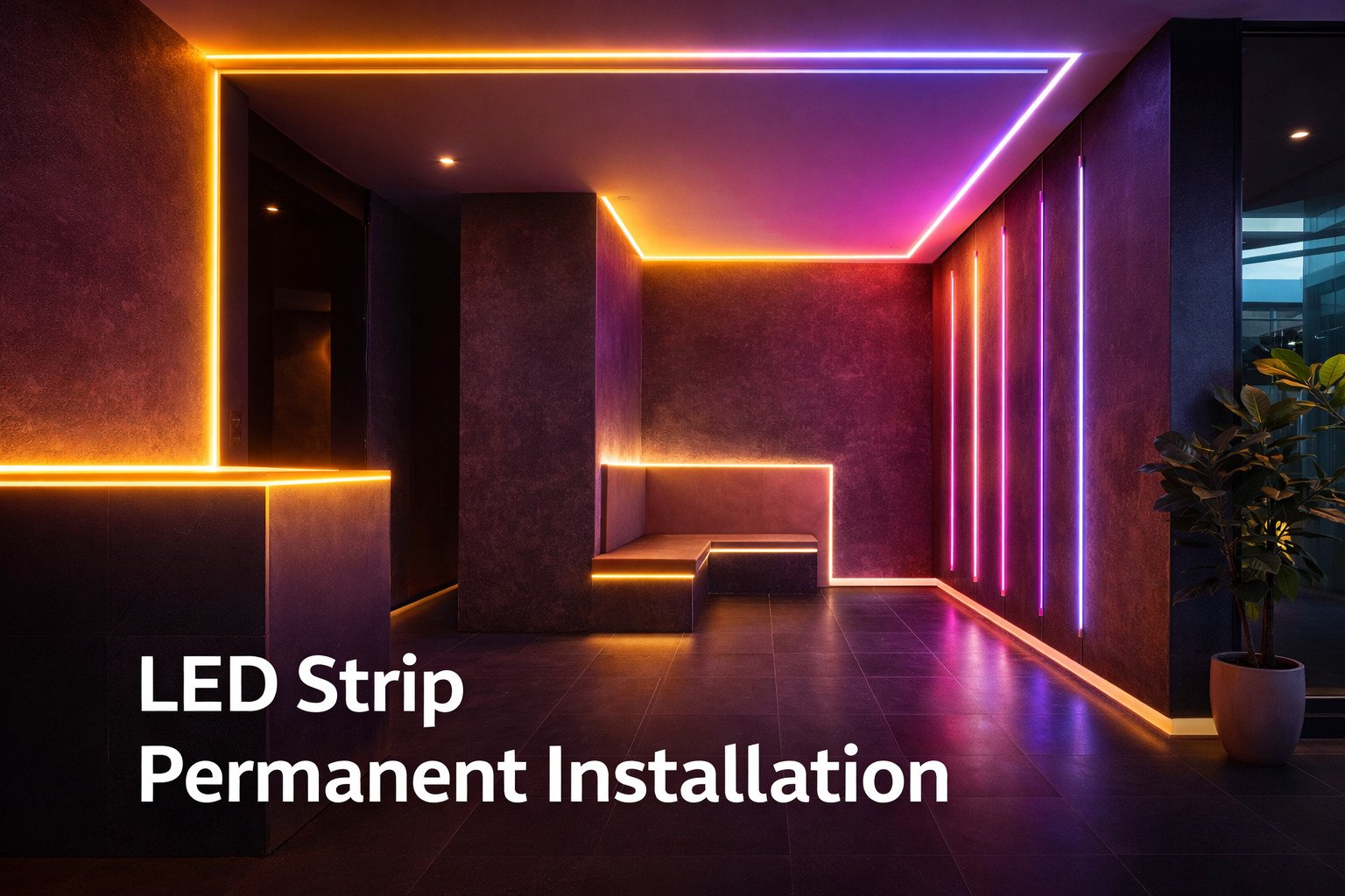 LED Strip Permanent Installation